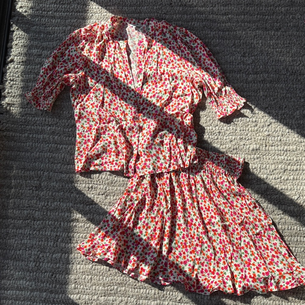 Vibrant Floral Mini Dress designed in Germany